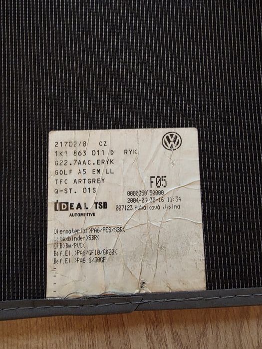 Presuri originale golf 5