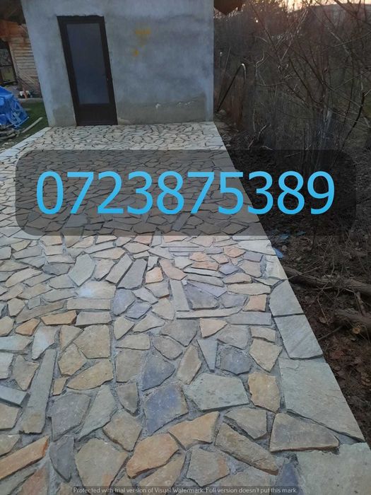 Pavaj din Piatră de Munte (Material + Manoperă Specializată)