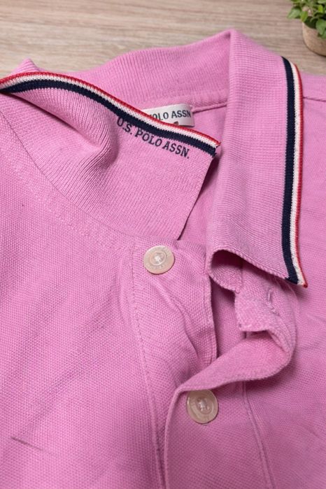 Розова мъжка тениска U.S. Polo