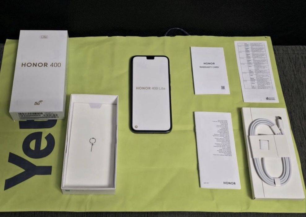 ЧИСТО НОВ 256GB Honor 400 LITE 5G Гаранция Yettel 2028г. Black | Черен