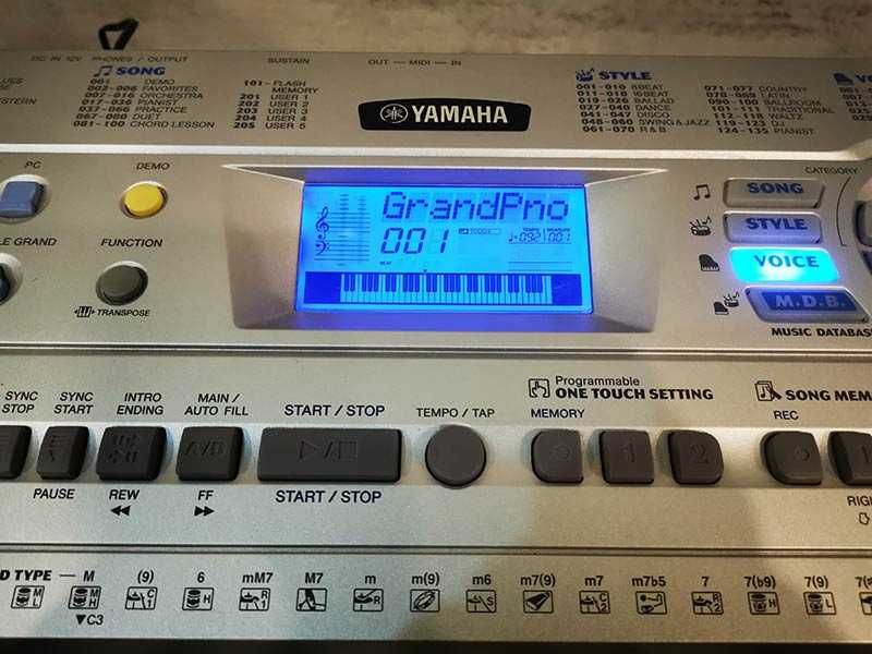 компютърна миди клавиатура YAMAHA PSR-290 синтезатор с 5 октави