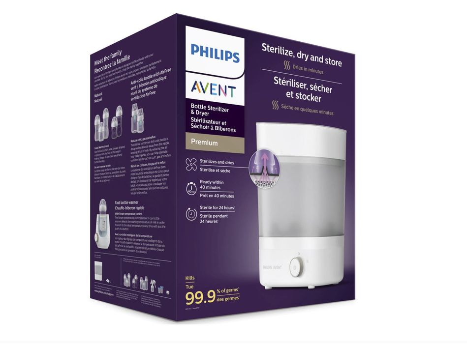 ЧИСТО НОВ стерилизатор Philips Avent Premium, с изсушаване
