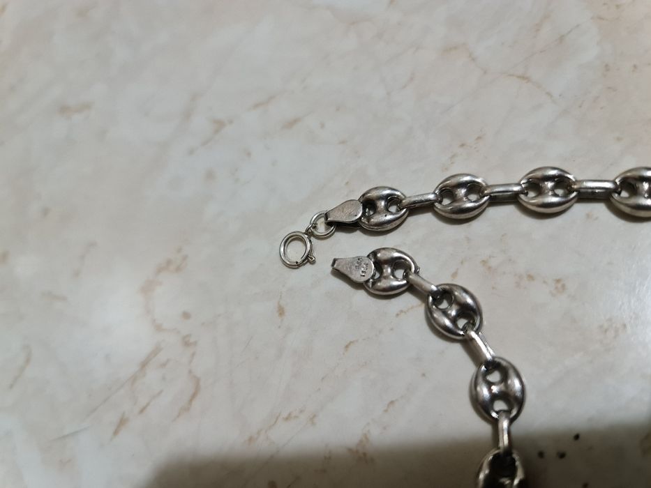 Bratara argint 925 Italy,model bob cafea stil gucci,noua