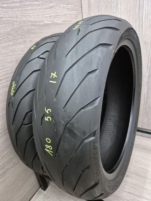 Set anvelope moto 120 70 17 cu 180 55 17 Pirelli Angel dot 2020