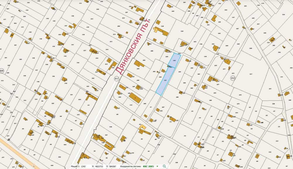 Продава се Парцел в Разград, Абритус - 1275 кв.м за 28 €/кв.м - Снимка #1