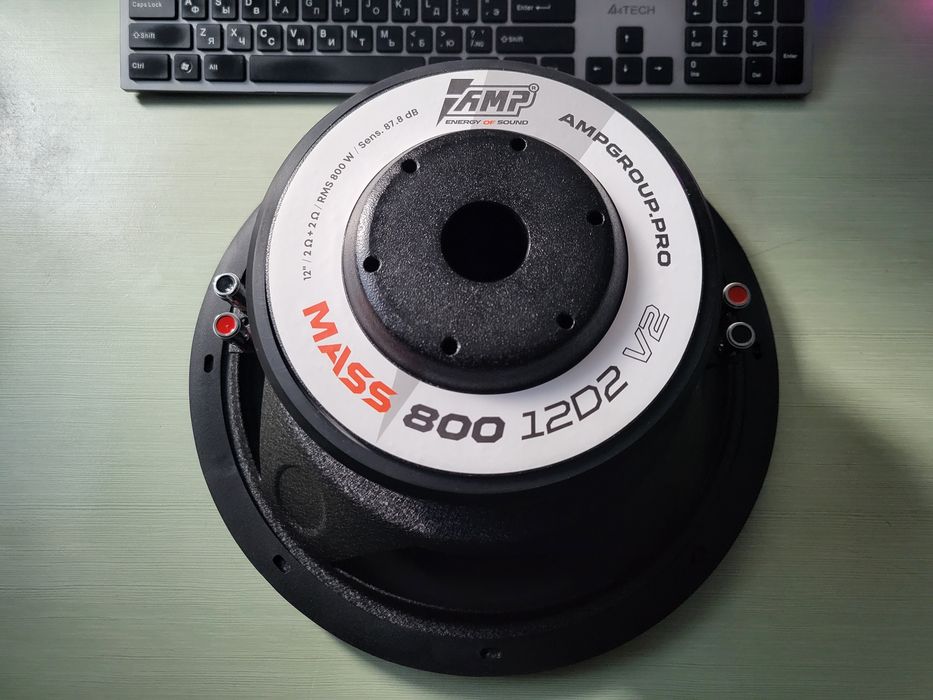Сабвуфер AMP MASS 800 12D2 V2. 800 Вт