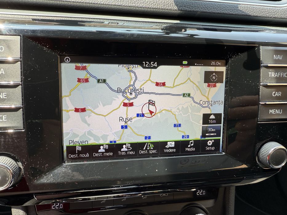 Vand display navigatie Skoda
