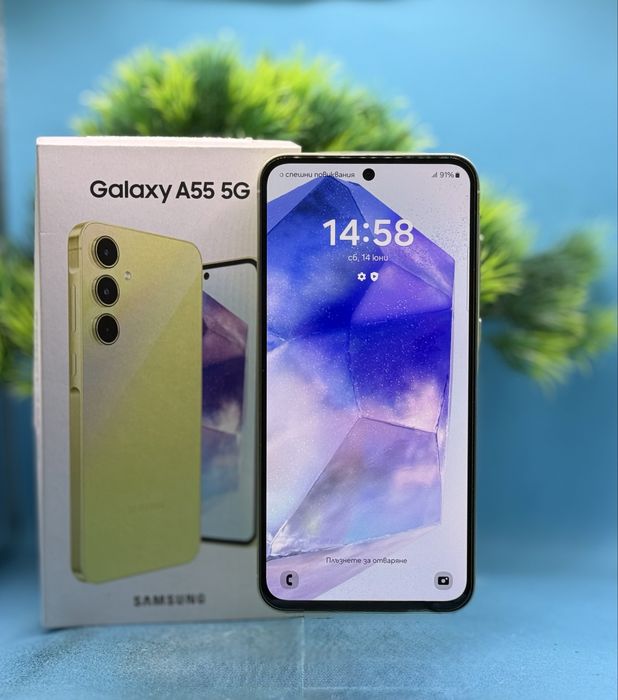 ГАРАНЦИОНЕН!!! Samsung Galaxy A55, 8GB, 256GB, 5G, Awesome Lemon