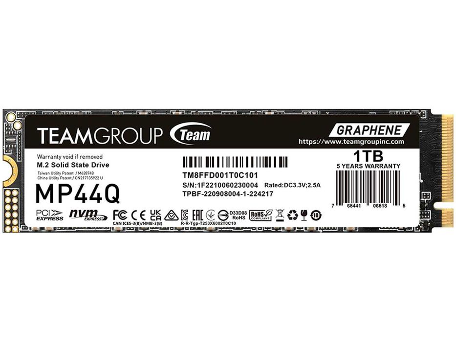 1TB Gen4 x4 7400MB/s Teamgroup MP44Q