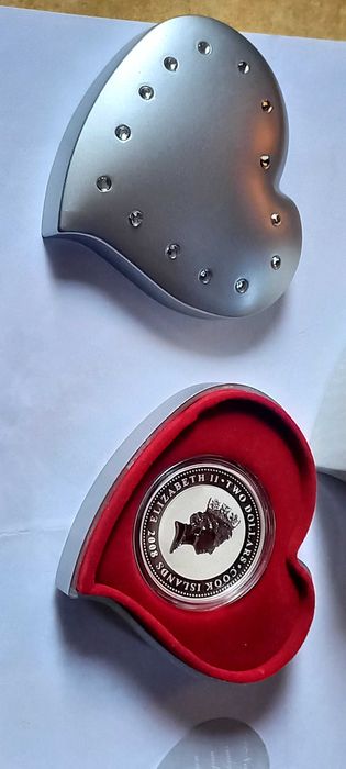 Два долара от 2008,сребро със сертификат