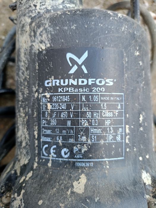 Продаётся насос для откачки воды