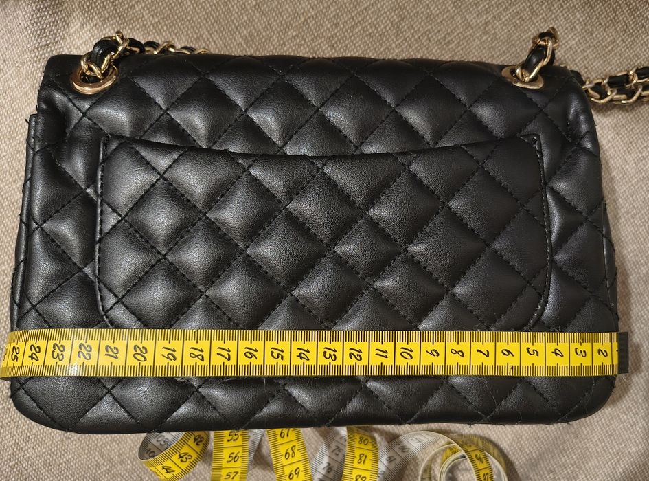 Кожена чанта, тип chanel double flap timeless medium