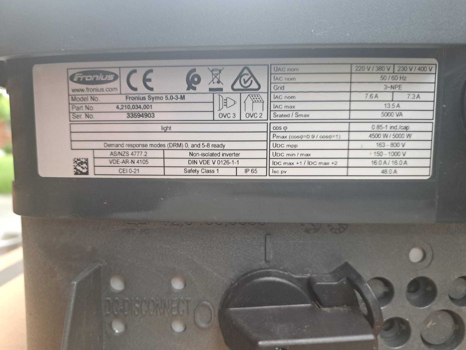 Inverter Fronius trifazic 5KW