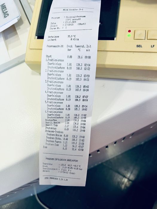 Autoclav Melag 29S. Clasa S cu rezervor propriu