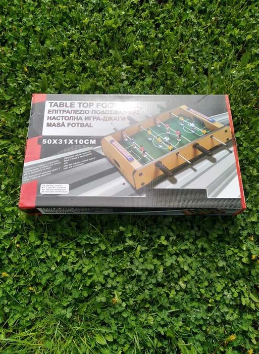 Детски мини маса за футбол  джага с 12 играчи и 2 топчета  50х31х10 см