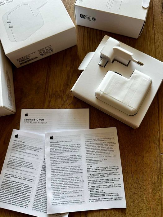 35W Dual USB-C Port Power Adapter Зарядно/адаптер за Iphone Fast charge