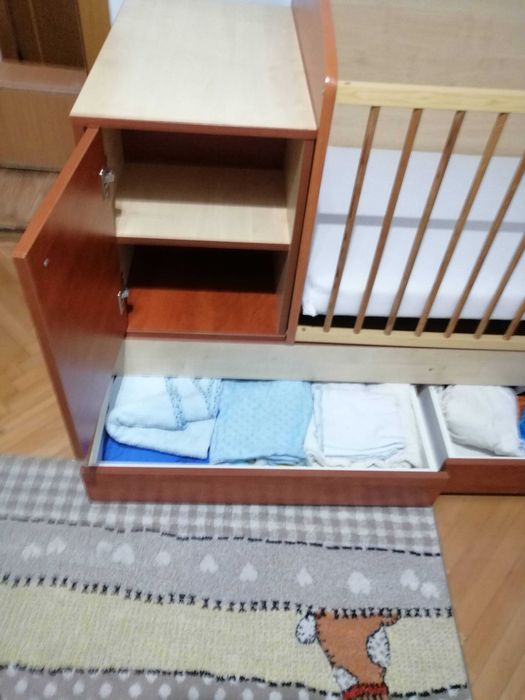 Vand pătuț transformabil 3in1