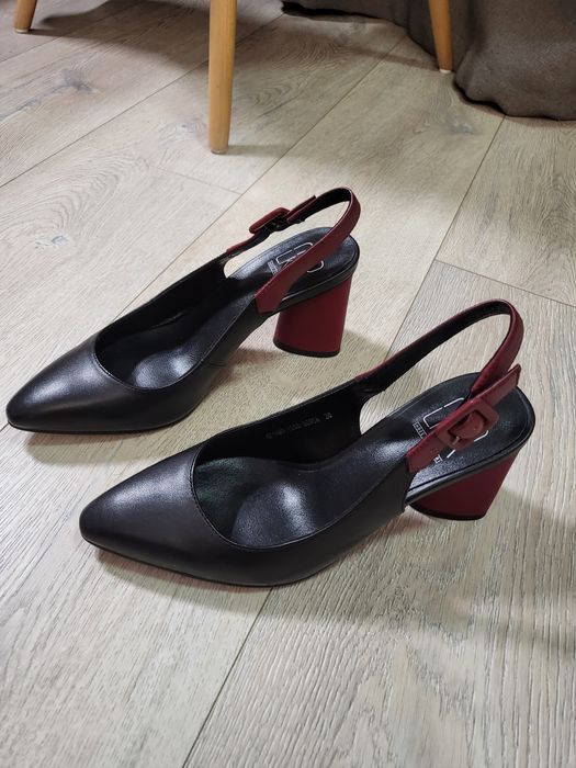 Черные туфли кожа