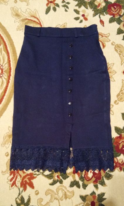 Юбки тёмно-синего цвета