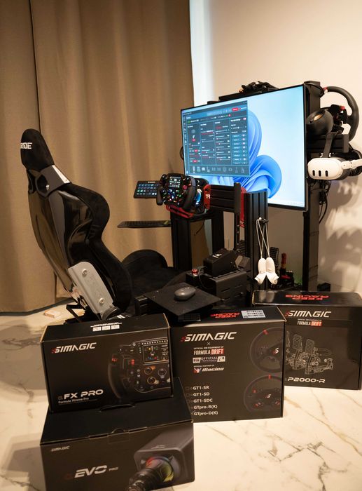 Simulator Trakracer TR160 V5,Simagic Alpha Evo Pro 18NM,Simagic FX PRO,Simagic P2000-R (200Kg,hidraulic)