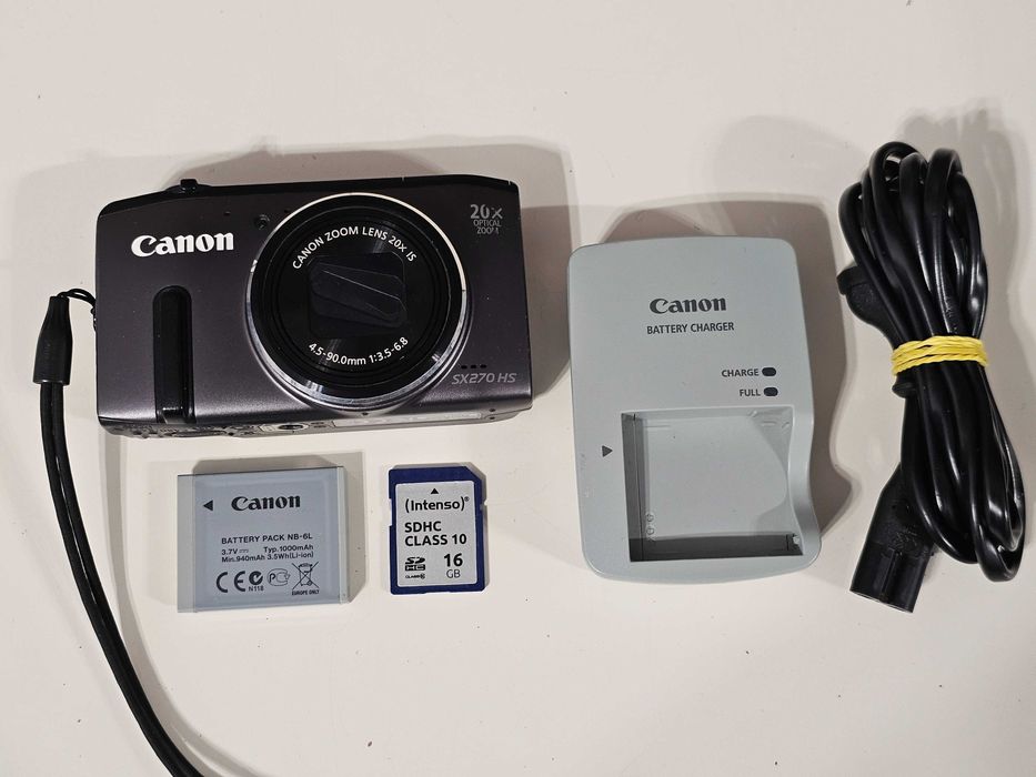 Y2K Aparat foto digital compact Canon PowerShot SX270 12.1MP 20x Zoom