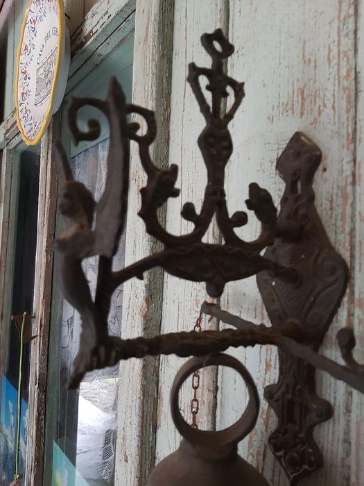 Superb clopot de intrare din bronz masiv