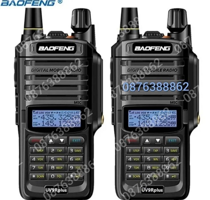 Водоустойчива Радиостанция Baofeng 9R Plus, Радиостанции 10W/8000mAh