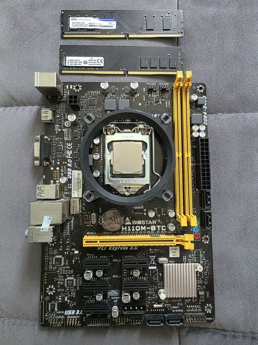 Комплект Biostar H110M-BTC + Core i3-7100 + 8GB DDR (Обмен / Продажа)