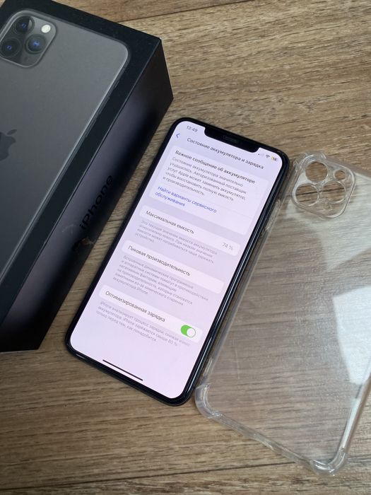 iPhone 11 Pro Max 64gb 75% В идеале!