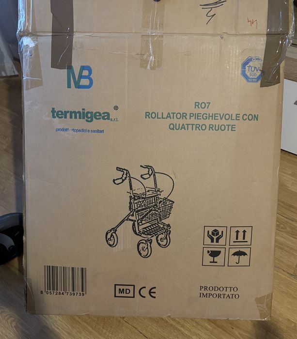 Cadru de mers (Rollator) pliabil – foarte ușor de utilizat