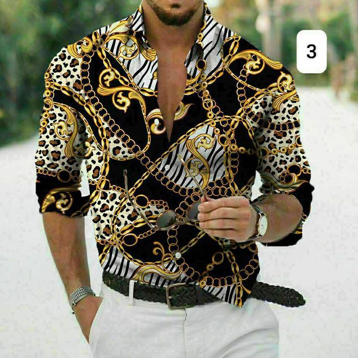 Camasa bărbați cu print modern