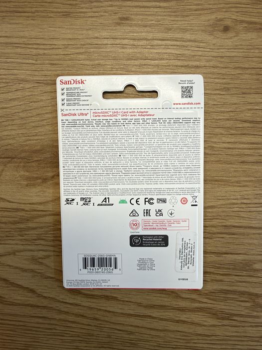 Card microSD 256gb Sandisk