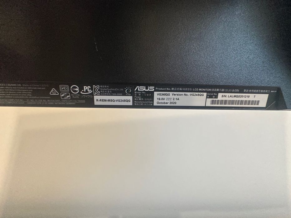 Геймърски монитор ASUS VG248QG - 24”, Full HD, 0.5ms*