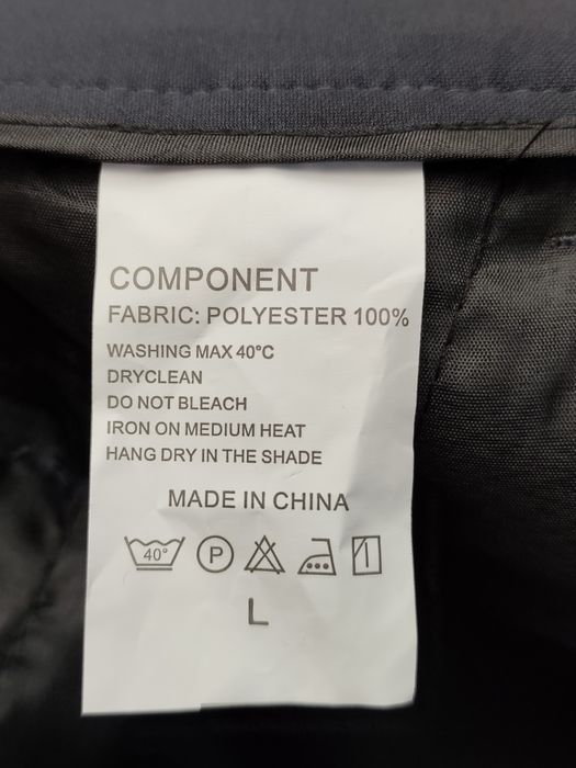 Pantaloni eleganți NOI, gri închis, mărimea L