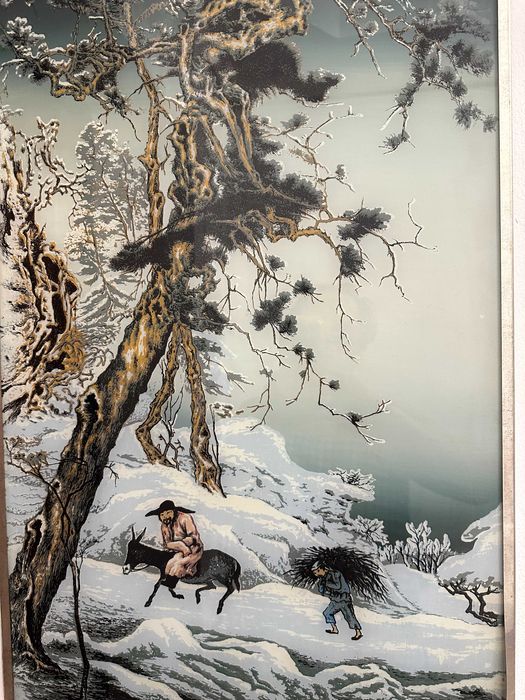 Антикварная Китайская картина