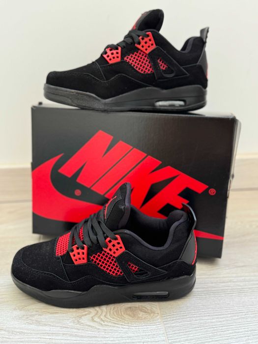 Adidasi AIR JORDAN 4 Red Thunder Produs Nou NIKE - Full Box