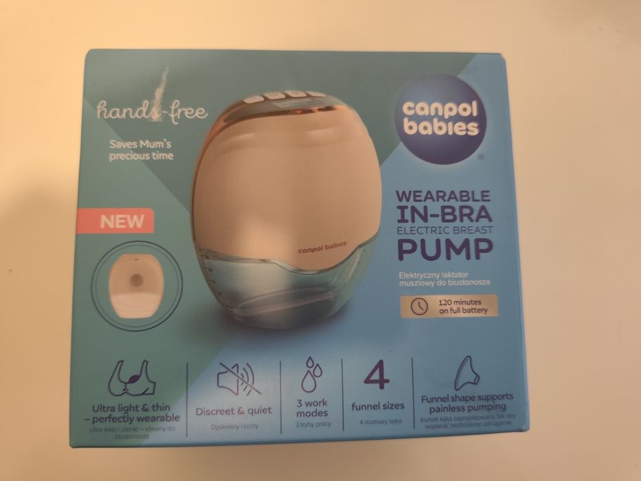 Pompa de san electrica Canpol babies, Hands Free 20/100, tip scoica