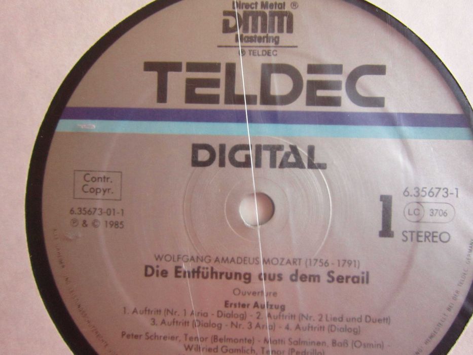 vinil Mozart  Răpirea din Serai, Germania 1986 Nikolaus Harnoncourt