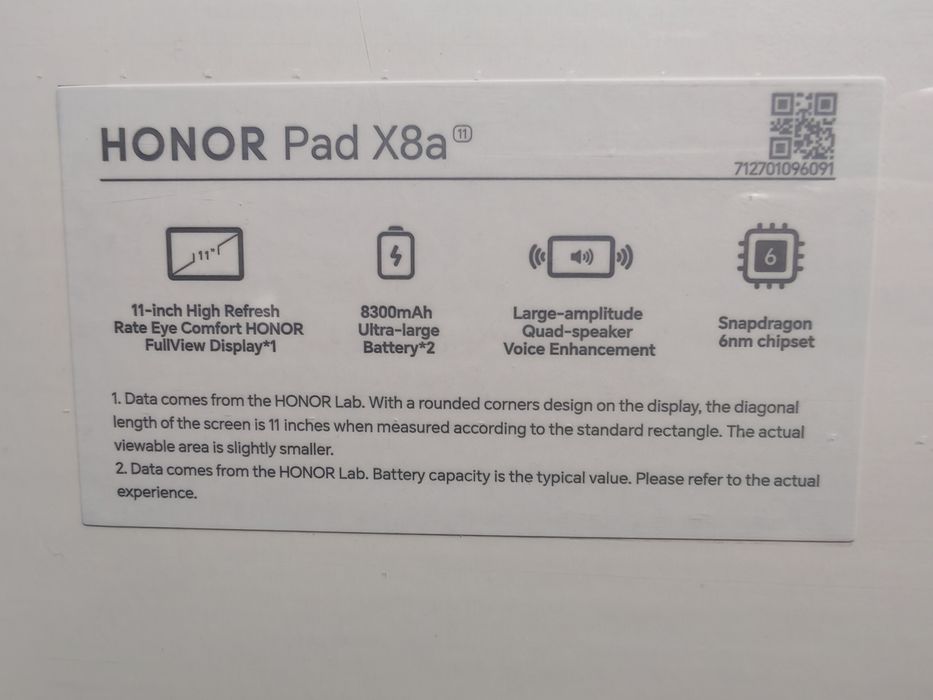 Honor pad x8a 2025 4g sim Orginal Uzimei Dastavka