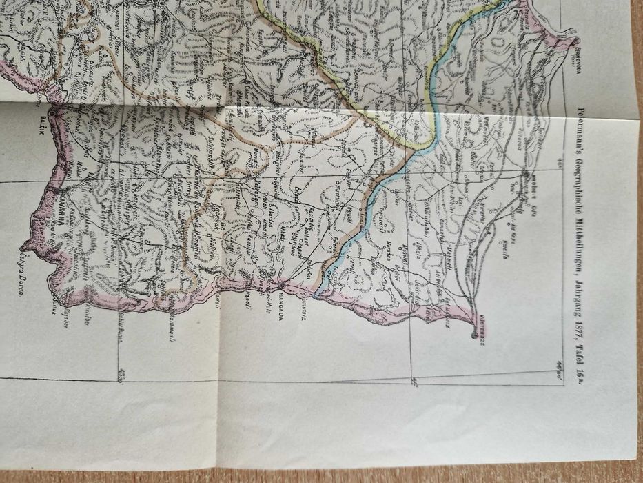 Феликс Каниц Карта на Дунавска България 1877