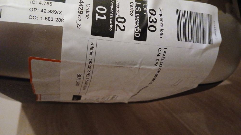 Чисто нова италианска иноксова мивка