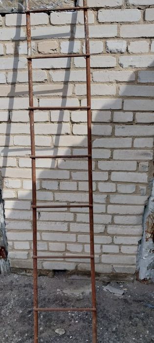 Лестница металлическая 210×35 см.