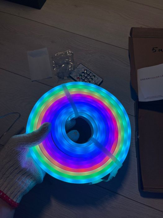Banda Led RGB IC 5M pe usb si telecomanda wireless