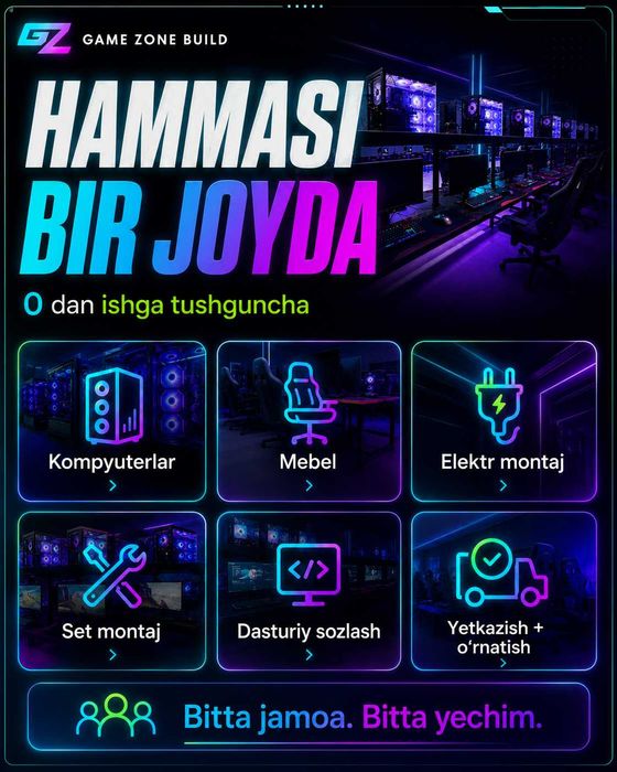 Kompyuterxona mebel stol stul xizmat oyin yozish tayyor kompyuterxona