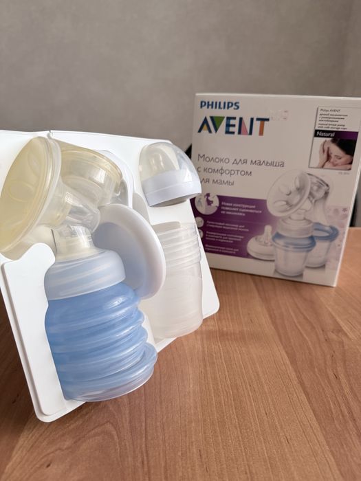 Ручной Молокоотсос Philips Avent с контейнерами