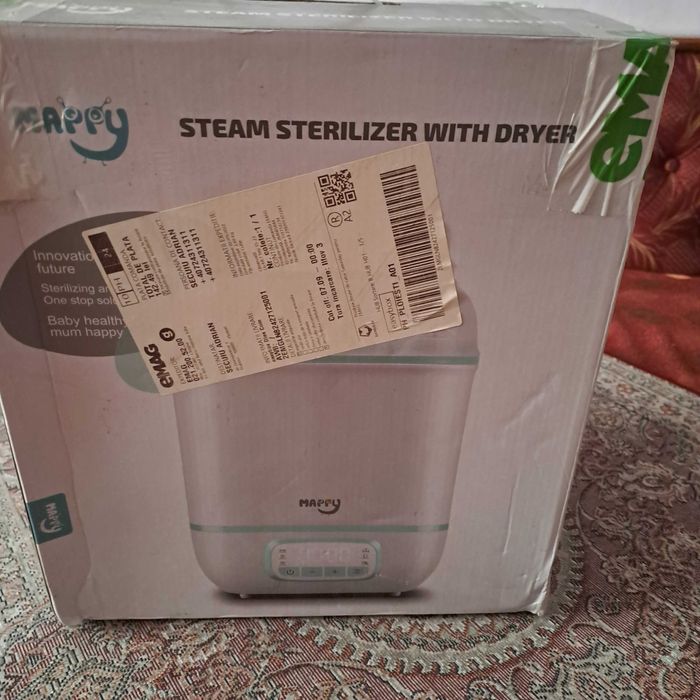 Sterilizator electric 5 in 1 Mappy,pentru 8 biberoane