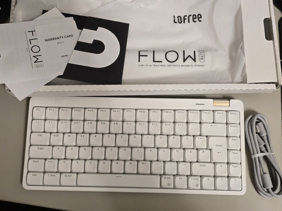 Tastatură Mecanică Low-Profile Lofree Flow Lite 84 QWERTZ – Nouă la cu
