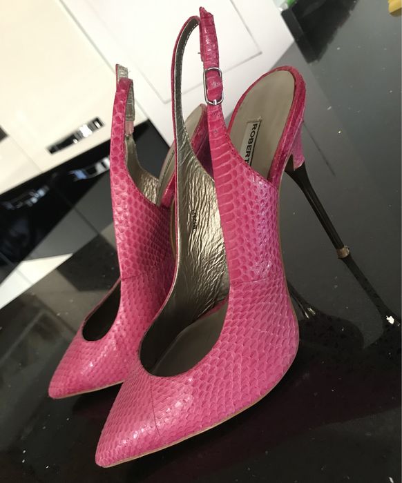 Оригинални сандали на ток Guess, Roberto Botella естествена кожа