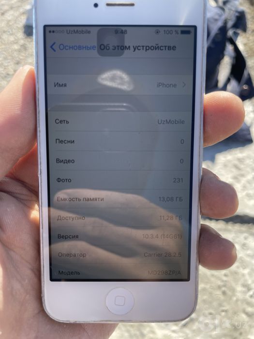 iPhone 5 xotirasi 16 GB batareya alishgan!