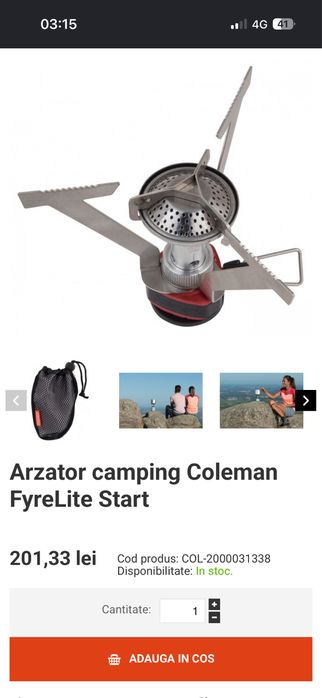 Vand mai multe modele de aragaz portabil camping
